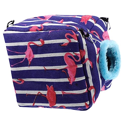 BAZEITFLOW Squirrel Cotton Nest für Kleintiere Warmes Bett für Meerschweinchen Hamster Zuckergleiter Ratten Kuscheliges für Winter Platzsparend und Gemütlich von BAZEITFLOW