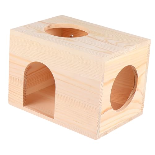 BAZEITFLOW Squirrel Feeder aus Hochwertigem Holz Langlebiges Futterhaus und Ruheplattform für Eichhörnchen und Meerschweinchen Multifunktional Leicht und Einfach zu Reinigen für Draußen von BAZEITFLOW