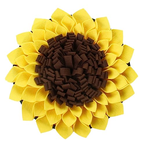 BAZEITFLOW Süße Sonnenblumen Schnüffelmatte für Hunde Langsame Fütterung rutschfeste Trainingsmatte Natürlichen Futtersuche und Stressreduktion für Welpen BAZEITFLOW Süße Sonnenblumen Schnüffelmatte für Hunde Langsame Fütterung rutschfeste Trainingsmatte Natürlichen Futtersuche und Stressreduktion für Welpen von BAZEITFLOW