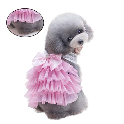 BAZEITFLOW Pet Bowknot Kleid Für Hunde Verspieltes Tutu Mit Spitzenverzierung Rosa Xs Bequeme Hunde-Bekleidung Für Besondere Anlässe Und Fotoshootings Für Kleine Haustiere Und BAZEITFLOW Pet Bowknot Kleid Für Hunde Verspieltes Tutu Mit Spitzenverzierung Rosa Xs Bequeme Hunde-Bekleidung Für Besondere Anlässe Und Fotoshootings Für Kleine Haustiere Und von BAZEITFLOW