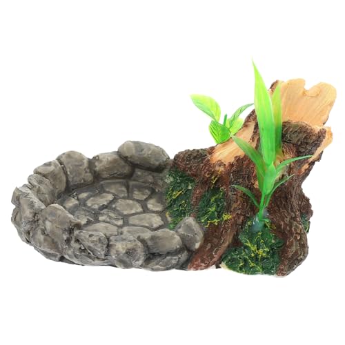 BAZEITFLOW Terrarium Futterschale für Reptilien Wasserdichtes Design im Felsenstil für Schildkröten und Schlangen Sorgt für Naturnahe Umgebung Praktische Lösung für Futter BAZEITFLOW Terrarium Futterschale für Reptilien Wasserdichtes Design im Felsenstil für Schildkröten und Schlangen Sorgt für Naturnahe Umgebung Praktische Lösung für Futter von BAZEITFLOW