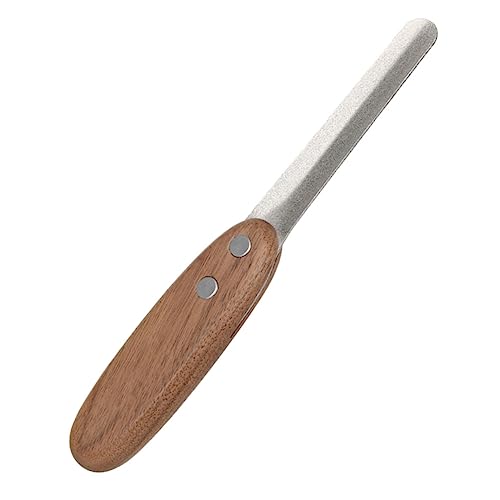 BAZEITFLOW Tragbare Haustier Nagelfeile mit Ergonomischem Holzgriff Sicherer Krallenschleifer für Katzen und Hunde Kompakt und rutschfest Zubehör für Tägliche Pflege Zuhause und Unterwegs von BAZEITFLOW