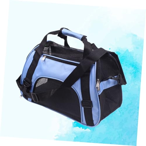 BAZEITFLOW Tragbare Haustier Tragetasche mit Atmungsaktivem Mesh Kratzfest Verstellbaren Gurten Sicherheitsreißverschlüssen S für Reisen Camping und Spaziergänge Farbe Blau BAZEITFLOW Tragbare Haustier Tragetasche mit Atmungsaktivem Mesh Kratzfest Verstellbaren Gurten Sicherheitsreißverschlüssen S für Reisen Camping und Spaziergänge Farbe Blau von BAZEITFLOW