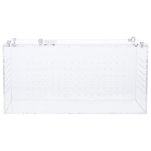 BAZEITFLOW Transparent Reptilienbox Multifunktionale Futterstation für Schlangen Spinnen Eidechsen und Großer Lebensraum für Reptilien und Haustiere BAZEITFLOW Transparent Reptilienbox Multifunktionale Futterstation für Schlangen Spinnen Eidechsen und Großer Lebensraum für Reptilien und Haustiere von BAZEITFLOW