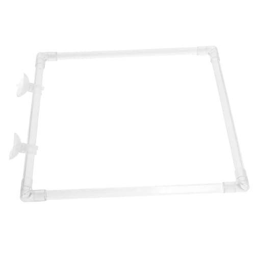 BAZEITFLOW Transparenter Fischfutterring mit Saugnapf Schwimmender Futterhalter für Aquarium Sicheres Befestigen Fängt Futter EIN Vielseitig Einsetzbar für Aquarien und Fischbecken von BAZEITFLOW