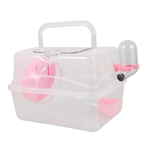BAZEITFLOW Transparenter Kleintierkäfig aus Tragbarer Hamster Reisekäfig für Kleine Nager Leicht zu Reinigen für Ausflüge Wandern Shopping und Haustiertransport BAZEITFLOW Transparenter Kleintierkäfig aus Tragbarer Hamster Reisekäfig für Kleine Nager Leicht zu Reinigen für Ausflüge Wandern Shopping und Haustiertransport von BAZEITFLOW