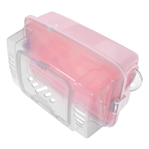 BAZEITFLOW Transportkäfig Für Kleintiere, Wasserflaschenkäfig, Plattform, Tragbar, Für Hamster, Reisetragetasche Für Kleine Haustiere, Rennmäuse, Mäuse, Zwerghamster, Rosa BAZEITFLOW Transportkäfig Für Kleintiere, Wasserflaschenkäfig, Plattform, Tragbar, Für Hamster, Reisetragetasche Für Kleine Haustiere, Rennmäuse, Mäuse, Zwerghamster, Rosa von BAZEITFLOW
