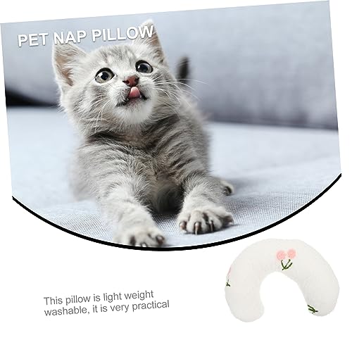 BAZEITFLOW U Förmiges Haustier Nackenkissen Atmungsaktiv für Katzen und Hunde Bequemes Nap Pillow für Tiefen Schlaf Waschbar und Langlebig Geeignet für Jahreszeiten von BAZEITFLOW
