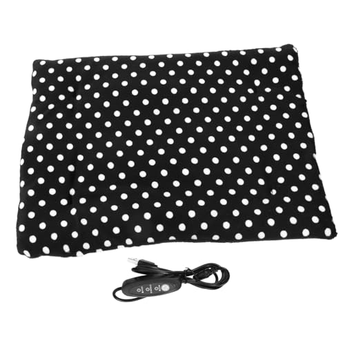 BAZEITFLOW USB Beheizbares Haustierkissen mit Temperaturregelung Waschbare Abnehmbare Hülle Selbstwärmendes Heizkissen für Kleine Hunde Katzen für Sofa Boden Camping und Reisen von BAZEITFLOW