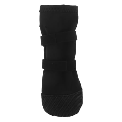 BAZEITFLOW Verstellbare wasserdichte Hundeschuhe für Wunden mit Rutschfesten Pfotensocken Leck Schutz Schutz für Verletzte Hundepfoten für Outdoor Spaziergänge und Postoperative Heilung von BAZEITFLOW