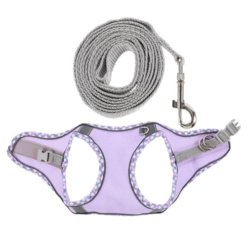 BAZEITFLOW Verstellbares Hundegeschirr Set für Kleine Hunde Leichtes Brustgeschirr mit Leine Hautfreundlich und Sicher für Training und Outdoor Aktivitäten S von BAZEITFLOW