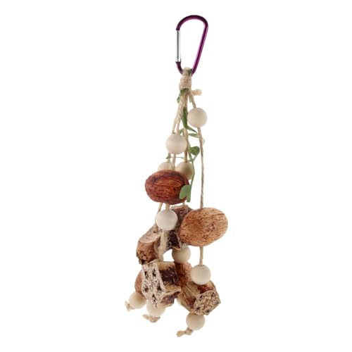 BAZEITFLOW Vogel Kauspielzeug aus Holz mit Natürlichem Kiefernzapfen Hängendes Beschäftigungsspielzeug für Wellensittiche und Papageien Langlebig Kratzfest Fördert Artgerechtes Nagen und BAZEITFLOW Vogel Kauspielzeug aus Holz mit Natürlichem Kiefernzapfen Hängendes Beschäftigungsspielzeug für Wellensittiche und Papageien Langlebig Kratzfest Fördert Artgerechtes Nagen und von BAZEITFLOW