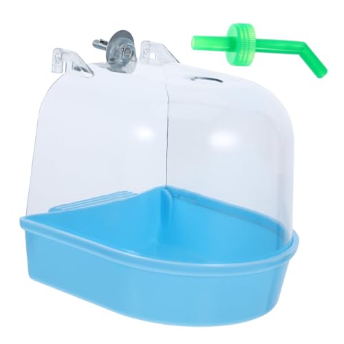 BAZEITFLOW Vogelbad Für Käfig, Vogelbadewanne, Papageienbadewanne, Duschbox, Vogelkäfigzubehör, Sittichkäfigbadewanne, Papageienbadewanne Für Nymphensittiche BAZEITFLOW Vogelbad Für Käfig, Vogelbadewanne, Papageienbadewanne, Duschbox, Vogelkäfigzubehör, Sittichkäfigbadewanne, Papageienbadewanne Für Nymphensittiche von BAZEITFLOW