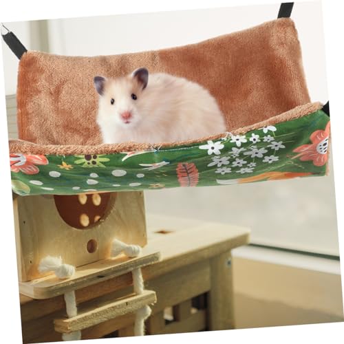 BAZEITFLOW Warme Doppellagige Hängematte für Kleine Haustiere Kuscheliges Schlafnest aus Weichem Material Geeignet für Hamster Ratten Meerschweinchen und Zwerghamster und Einfach im Käfig zu von BAZEITFLOW