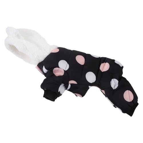 BAZEITFLOW Warmer Dicker Haustiermantel aus Baumwolle mit Knopfverschluss Atmungsaktiv und Bequem für Kleine Hunde und Welpen Modisches Outfit für Herbst und Winter von BAZEITFLOW
