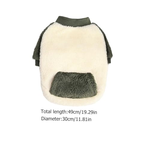 BAZEITFLOW Warmer Hundemantel aus Doppellagigem Polar Fleece Kalteschutz Hundebekleidung Kuscheliger Welpenmantel für Kleine Hunde Atmungsaktiv und Hautfreundlich Geeignet für Winter und von BAZEITFLOW