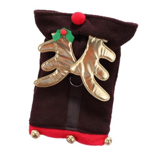 BAZEITFLOW Weihnachtliches Hundewintermantel Haustierkleidung Hautfreundlich Warm Bequem Für Kleine Hunde Outdoor Spaziergang Joggen Festliche Weihnachtskostüme von BAZEITFLOW