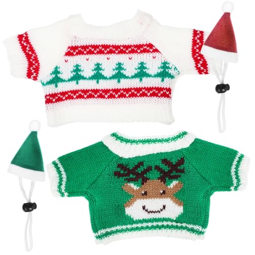 BAZEITFLOW Weihnachtliches Meerschweinchen Kostüm mit Mütze und Pullover Strapazierfähige Waschbare Haustierkleidung für Kleine Kaninchen Hamster Frettchen Bunte Xmas Outfits für Kleintiere BAZEITFLOW Weihnachtliches Meerschweinchen Kostüm mit Mütze und Pullover Strapazierfähige Waschbare Haustierkleidung für Kleine Kaninchen Hamster Frettchen Bunte Xmas Outfits für Kleintiere von BAZEITFLOW