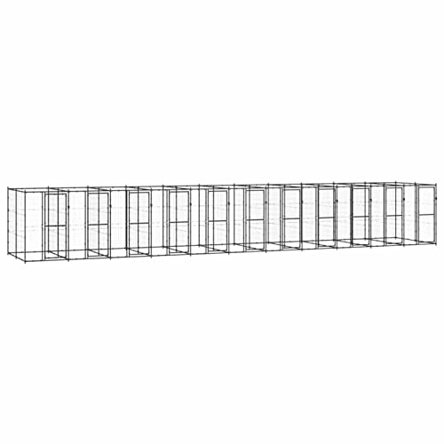 BAZZI Hundekäfig, Hundekäfig, Hundebox, Hundekäfig aus Stahl, 26,62 m² von BAZZI