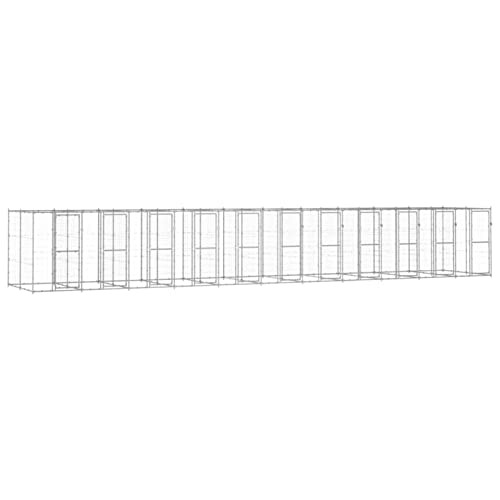 BAZZI Hundekäfig, Hundekäfig, Hundebox, Hundekäfig aus verzinktem Stahl, 26,62 m² von BAZZI