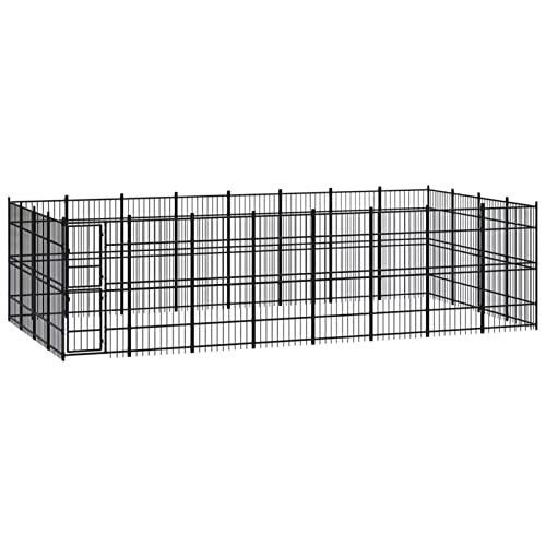 BAZZI Hundekäfig, Hundekäfig, Hundekäfig, Hundekäfig, Hundekäfig, Hundegehege, Outdoor-Käfig aus Stahl, 29,49 m² von BAZZI