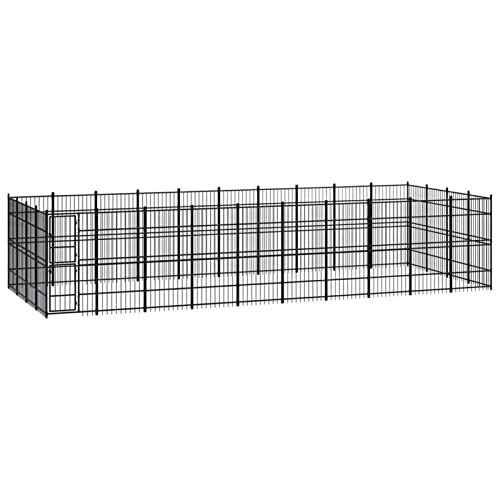 BAZZI Hundekäfig, Hundekäfig, Hundekäfig, Hundekäfig, Hundekäfig, Hundegehege, Outdoor-Käfig aus Stahl, 36,86 m² #02 von BAZZI