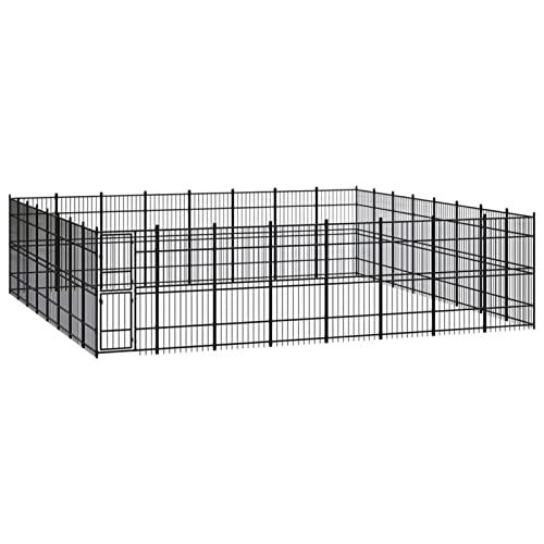 BAZZI Hundekäfig, Hundekäfig, Hundekäfig, Hundekäfig, Hundekäfig, Hundegehege, Outdoor-Käfig aus Stahl, 58,98 m² von BAZZI