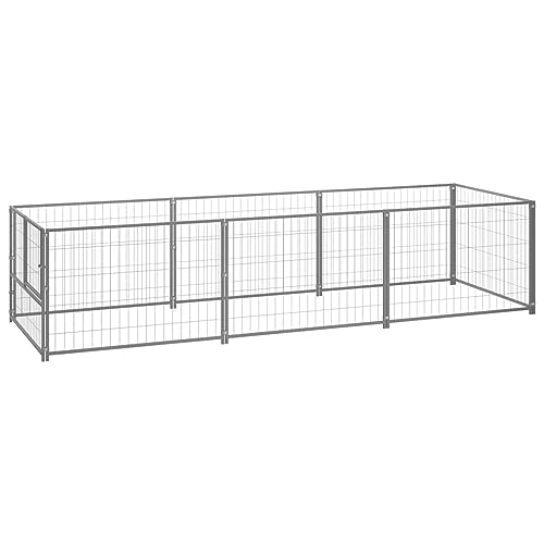 BAZZI Hundekäfig, Hundekäfig, Hundekäfig, Hundekäfig, Hundekäfig, Hundekäfig, Silber 3 m² aus Stahl von BAZZI