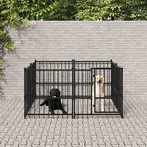 BAZZI Hundekäfig, Hundekäfig, Hundekäfige, Hundekäfig, Hundekäfig, Hundekäfig, Outdoor-Käfig aus Stahl, 3,75 m² von BAZZI