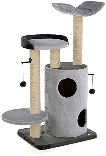 BAoce Kratzbaum Kratzbaum Katzenturm Katzenstreu Integriertes Streu Katzenklettergerüst Katzenspringplattform LPZ24815 von BAoce