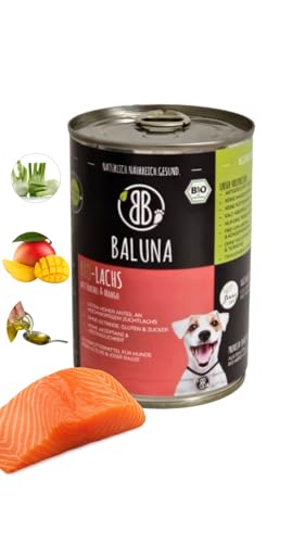 Baluna Bio-Lachs Hundefutter | Von Bio-Höfen aus der Region| Hergestellt in DE | Hoher Fleischanteil Bio-Lachs 400g Baluna Bio-Lachs Hundefutter | Von Bio-Höfen aus der Region| Hergestellt in DE | Hoher Fleischanteil Bio-Lachs 400g von BB BALUNA