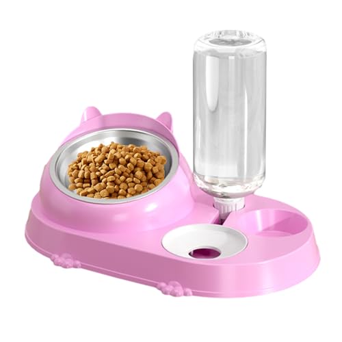 Futterspender für Haustiere, 2-in-1-Wasserspender für Katzen, spritzwassergeschützter Futternapf für Haustiere mit automatischem Sensor, hydratisierter Futterspender für Hunde, Tierwassernapf mit von BBAUER
