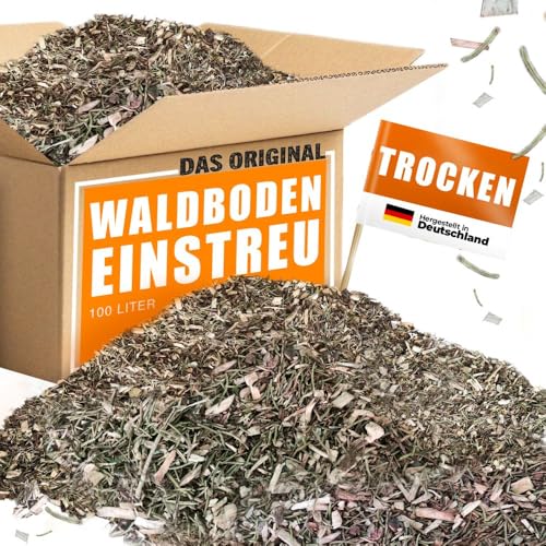 Waldbodeneinstreu 100L getrocknet – saugstark & naturbelassen – kompostierbar – staubarme Reptilienstreu aus Holz, Nadeln & Rinde, Einstreu regional produziert – für Terrarien & Kleintiere Waldbodeneinstreu 100L getrocknet – saugstark & naturbelassen – kompostierbar – staubarme Reptilienstreu aus Holz, Nadeln & Rinde, Einstreu regional produziert – für Terrarien & Kleintiere von BBQUH