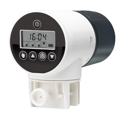 Automatischer Fisch-Futterspender, 200 ml, leiser Timer, drehbar, vollautomatischer Aquarium-Tank-Timer, Futterspender für Aquarium und Urlaub Automatischer Fisch-Futterspender, 200 ml, leiser Timer, drehbar, vollautomatischer Aquarium-Tank-Timer, Futterspender für Aquarium und Urlaub von BBTISG