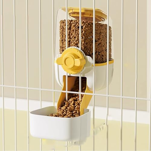 Hängende automatische Selbstfütterung Katzen Waterer, Automatischer Nachfüll-Futterspender Katze Trockenfutter Hundefutterspender Kaninchenkäfig Schwerkraft Auto Feeder Waterer Set für Hund Kleintiere von BBTISG