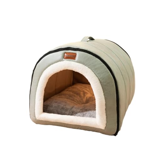 Outdoor Pets Katzenhaus für draußen, halb geschlossene Zwinger für Haustiere, kältebeständiges, warmes Katzenhaus für Katzen im Freien im Winter für Katzen, Hunde & Kleintiere (Grün) von BBTISG