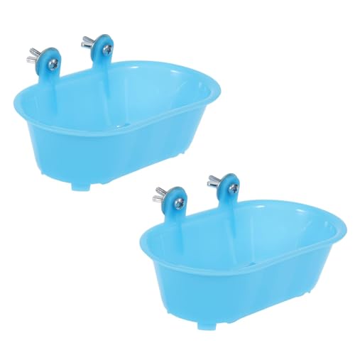 Vogeltränke für Käfig, Vogeltränke mit Spiegel, Vogelhäuser, hängende Badewanne, Vogelkäfigzubehör mit Haken für Papagei, Wellensittiche, Sittiche, Nymphensittiche, 2 Stück Vogeltränke für Käfig, Vogeltränke mit Spiegel, Vogelhäuser, hängende Badewanne, Vogelkäfigzubehör mit Haken für Papagei, Wellensittiche, Sittiche, Nymphensittiche, 2 Stück von BBTISG