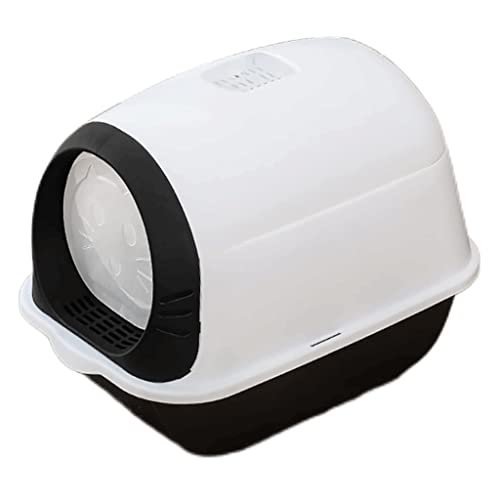 BBZY Geschlossene, spritzwassergeschützte Katzentoilette mit Deckel und Kieselschaufel hoher Rand ohne Geruch einfache Reinigung Hauskatzen-Toilette BBZY Geschlossene, spritzwassergeschützte Katzentoilette mit Deckel und Kieselschaufel hoher Rand ohne Geruch einfache Reinigung Hauskatzen-Toilette von BBZY
