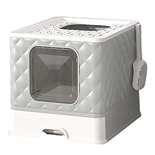 BBZY Geschlossene spritzwassergeschützte Katzentoilette mit Katzenstreuschaufel Schubladenstruktur Leicht zu reinigen Großer Platz Katzentoilette für Katzen BBZY Geschlossene spritzwassergeschützte Katzentoilette mit Katzenstreuschaufel Schubladenstruktur Leicht zu reinigen Großer Platz Katzentoilette für Katzen von BBZY