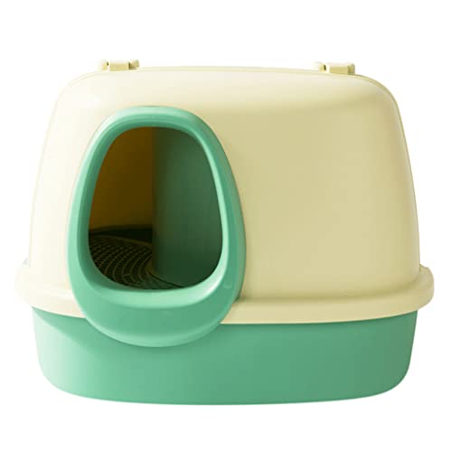BBZY Vollständig geschlossene Katzentoilette hält Gerüche und verhindert das Auslaufen von Urin und Streu, leicht zu reinigen, mit Streuschaufel für Katzen von BBZY