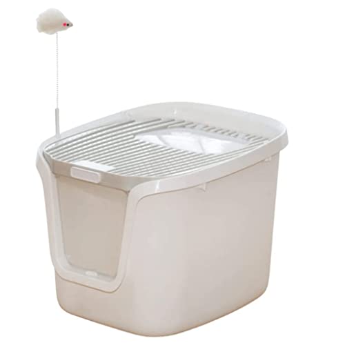 Katzentoilette für Katze, offener Berg, Katzentoilette mit Spielzeug und Plastikschaufel, leicht zu reinigen, Katzentoilette für viele Katzen Katzentoilette für Katze, offener Berg, Katzentoilette mit Spielzeug und Plastikschaufel, leicht zu reinigen, Katzentoilette für viele Katzen von BBZY
