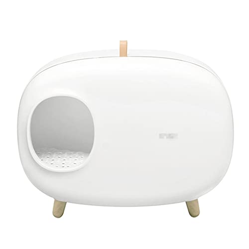 Katzentoilette geschlossen Design leicht zu reinigen, einfache Montage und großer Raum Katzentoilette mit Schaufel von BBZY