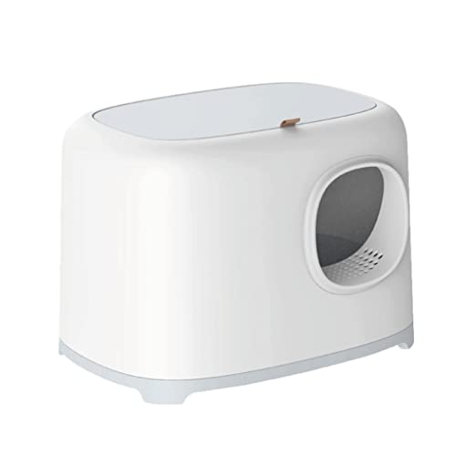 Komplett geschlossene große Katzentoilette mit hochkantigem und geruchsneutralem Katzenschaufel, leicht zu reinigen, Katzentoilette für Hauskatzen Komplett geschlossene große Katzentoilette mit hochkantigem und geruchsneutralem Katzenschaufel, leicht zu reinigen, Katzentoilette für Hauskatzen von BBZY
