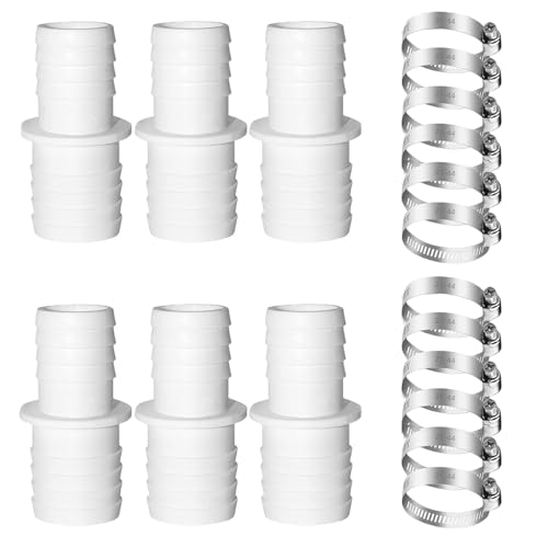 BCENG 6 pcs Schlauchadapter Pool 32mm auf 38mm Ø Set mit 12 Schlauchschellen Doppelschlauchtülle Set für Sandfilterpumpen Poolsauger Tauchpumpen Verbinder für Pool Garten Schlauchanschlüsse BCENG 6 pcs Schlauchadapter Pool 32mm auf 38mm Ø Set mit 12 Schlauchschellen Doppelschlauchtülle Set für Sandfilterpumpen Poolsauger Tauchpumpen Verbinder für Pool Garten Schlauchanschlüsse von BCENG