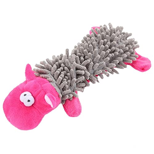 BCIOUS Plüschspielzeug für Hunde, Plüschspielzeug mit Falten und Quietschen, niedliches interaktives Kauspielzeug für Hunde und Katzen, Zahnreinigung von BCIOUS
