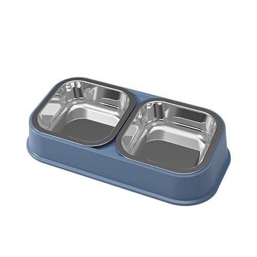 Katzennapf erhöhte Futternäpfe Geschirr-Set mit auslaufsicherem Futter- Wasserspender Anti-Split-Wassernapf Haustiere Katzenfutter-Wasserspender von BCIOUS