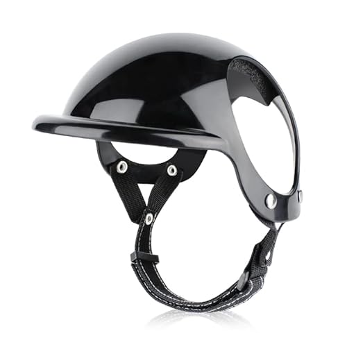 Verstellbarer Helm für Welpen, Hundehelm mit Ohrloch, harter Hundehut für Hunde, Hundemütze, Sicherheitshelm für Motorradhelm von BCIOUS