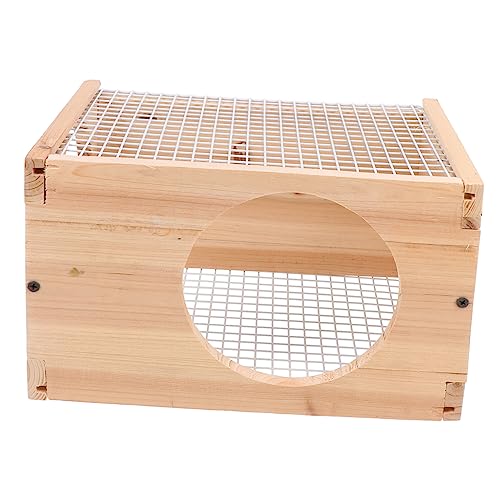 BCJMKDX Haustier-Bett. 1 Stück Hamsterhütte Kaninchenstall Woodsy Dekor Haustierspielzeug Hamster Schlafnest Rennmaus Versteck Meerschweinchenhöhle B von BCJMKDX