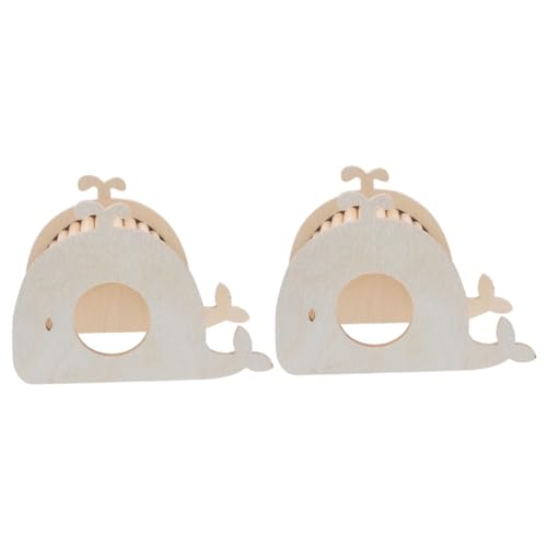 BCJMKDX Haustier-Bett. 2 Stück Hamsternest, Hamsterversteck, Kauspielzeug, Hamstertunnel, Hamsterröhren, Hamsterbrücke, Haustierversteck von BCJMKDX