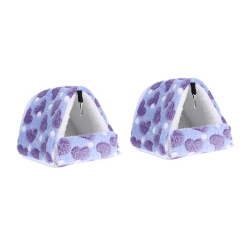 BCJMKDX Haustier-Bett. 2 Stück Hamsternest, Rattenbettwäsche, Hamsterversteck, Igelbett, Mini-Haustierbett, Hamster-Winterschinken von BCJMKDX